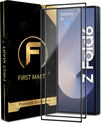 FIRST MART Edge To Edge Tempered Glass for Samsung ZFold 6 5G, Samsung Galaxy ZFold 6 5G, Samsung Z Fold6(Pack of 2)