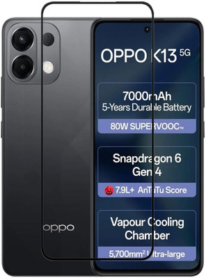 COVER CAPITAL Edge To Edge Tempered Glass for OPPO K13 5G(Pack of 1)