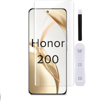 crixus Edge To Edge Tempered Glass for Honor 200(Pack of 1)