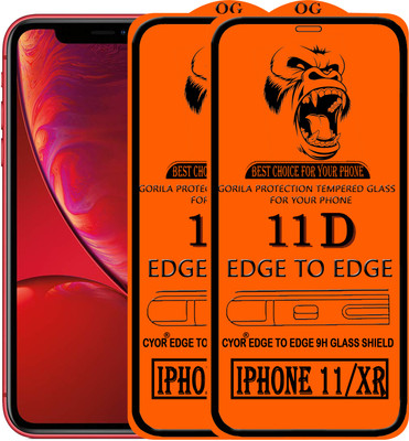 CYOR Edge To Edge Tempered Glass for Apple iPhone XR(Pack of 2)