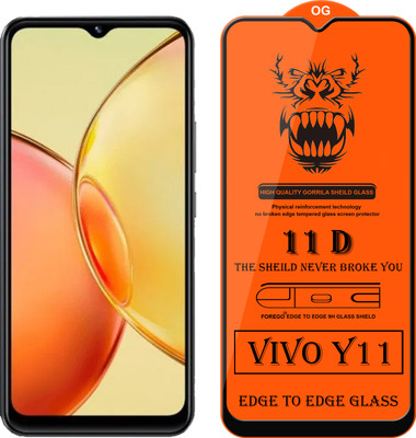 Forego Edge To Edge Tempered Glass for Vivo Y11(Pack of 1)