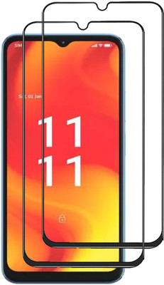 INFINITYWORLD Edge To Edge Tempered Glass for Lava Blaze Pro(Pack of 2)