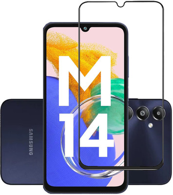 NKCASE Edge To Edge Tempered Glass for Samsung Galaxy M14, Samsung Galaxy M14 4G(Pack of 1)