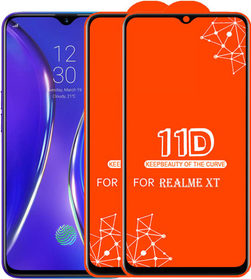 HQ Protection Edge To Edge Tempered Glass for Realme XT(Pack of 2)