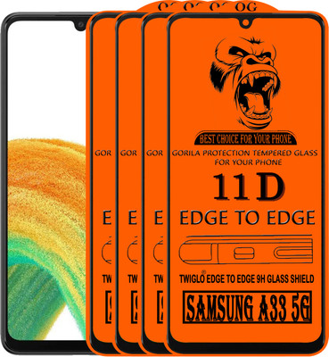 TWIGLO Edge To Edge Tempered Glass for SAMSUNG A33 5G(Pack of 4)