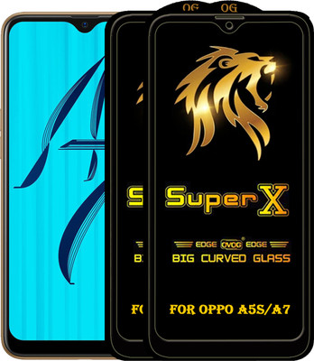 PFOAM Edge To Edge Tempered Glass for OPPO A7(Pack of 2)