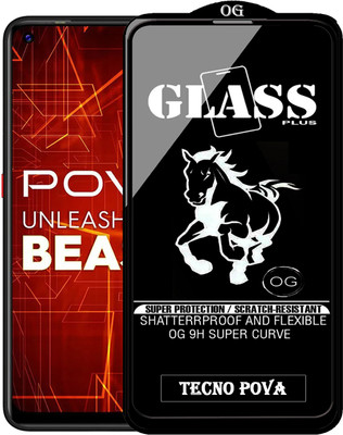 PFOAM Edge To Edge Tempered Glass for TECNO POVA(Pack of 1)