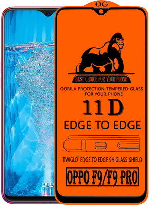 TWIGLO Edge To Edge Tempered Glass for OPPO F9 Pro(Pack of 1)