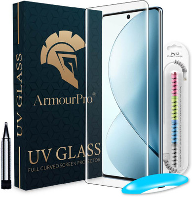 ArmourPro Front and Back Tempered Glass for Vivo V29 Pro 5G, Vivo V29 Pro, vivo V29 5G, UV Tempered Glass with Back Nano Fiber Guard(Pack of 2)