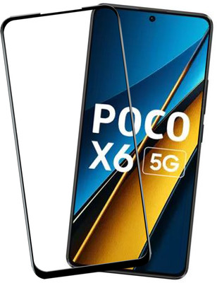 VAlight Edge To Edge Tempered Glass for POCO X6 5G(Pack of 1)