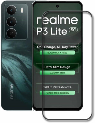 NKCASE Edge To Edge Tempered Glass for realme P3 Lite 5G(Pack of 1)