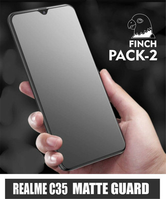 KANCHA Edge To Edge Tempered Glass for REALME C35(Pack of 2)