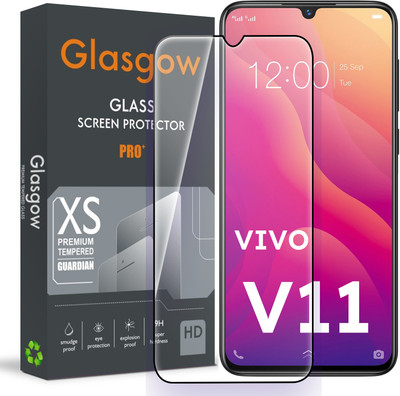 Glasgow Edge To Edge Tempered Glass for Vivo V11(Pack of 1)