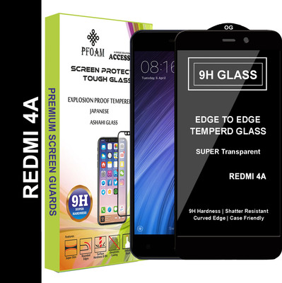 PFOAM Edge To Edge Tempered Glass for Mi Redmi 4A(Pack of 1)