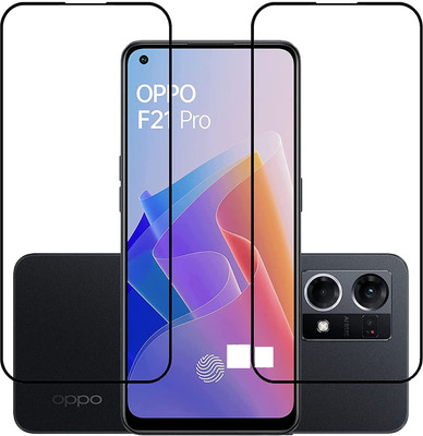 NIMMIKA ENTERPRISES Edge To Edge Tempered Glass for Oppo F21 Pro 4G(D Plus Clarity Technology | 9H Hardness for Unrivaled Protection | Ultra-Thin Design with Sleek Edges | Smooth Touch Sensitivity | Precision Cut for Perfect Fit | Oleophobic Coating for Smudge Resistance | Case-Friendly Design)(Pack