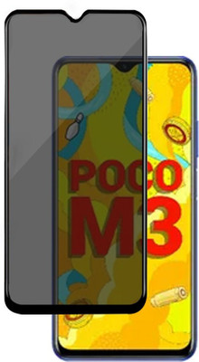 AuraX Edge To Edge Tempered Glass for POCO M3(Pack of 1)