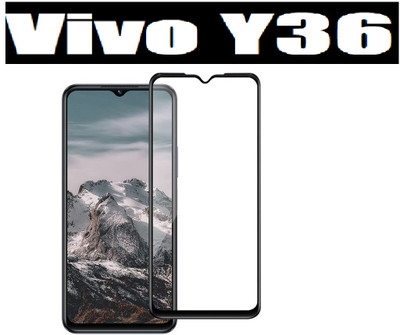 O2MG Edge To Edge Tempered Glass for Vivo Y36(Pack of 1)