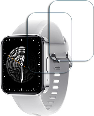 SOMTONE Edge To Edge Tempered Glass for DIZO Watch D Talk 1.8 INCH SMARTWATCH SCREEN GUARD(Pack of 2)
