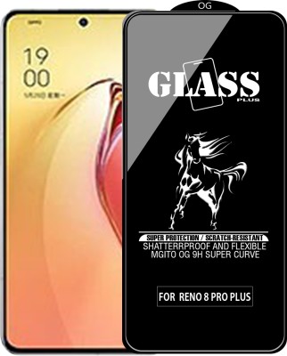 MGito Edge To Edge Tempered Glass for Oppo Reno 8 Pro Plus(Pack of 1)