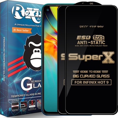 Roxel Edge To Edge Tempered Glass for INFINIX HOT 9(Pack of 2)