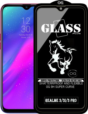 PFOAM Edge To Edge Tempered Glass for Realme 3i(Pack of 1)