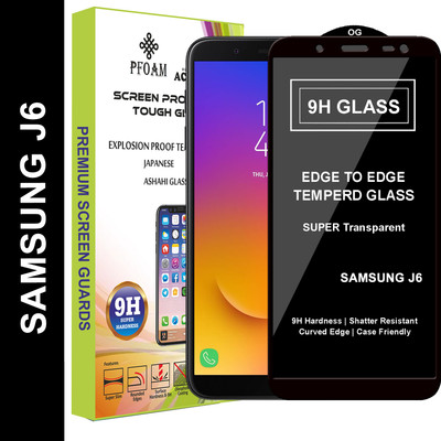PFOAM Edge To Edge Tempered Glass for Samsung Galaxy J6(Pack of 1)