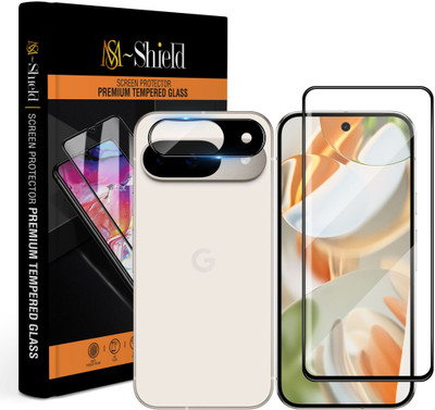 MS-Shield Edge To Edge Tempered Glass for Google Pixel 9, With Camera Lens Protector(Pack of 1)