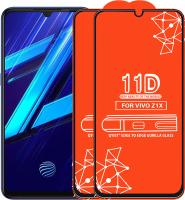 Qyist Edge To Edge Tempered Glass for Vivo Z1X(Pack of 2)