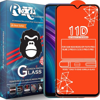 Roxel Edge To Edge Tempered Glass for FOR SAM M20, SAM M20S, Oppo F9, OPPO F9 Pro, Realme 2 Pro, Realme U1, Realme 3, Realme 3i, REALME 3 PRO, REALME 5 PRO(Pack of 1)
