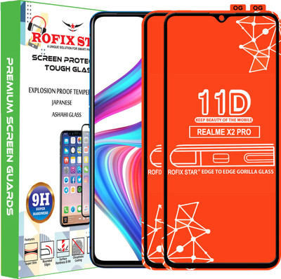 Rofix star Edge To Edge Tempered Glass for Realme X2 Pro(Pack of 2)