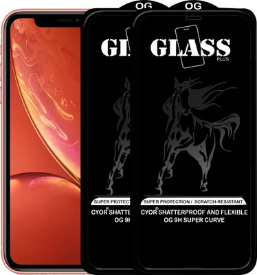 CYOR Edge To Edge Tempered Glass for Apple iPhone XR(Pack of 2)