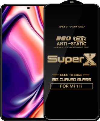 Qyist Edge To Edge Tempered Glass for Mi 11i(Pack of 1)