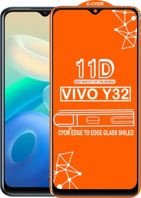 CYOR Edge To Edge Tempered Glass for VIVO Y32(Pack of 1)