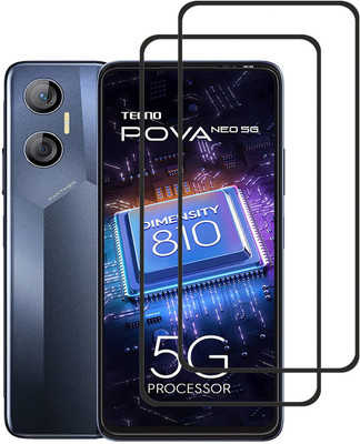 SNMART Edge To Edge Tempered Glass for Tecno Pova Neo 5G(Pack of 2)