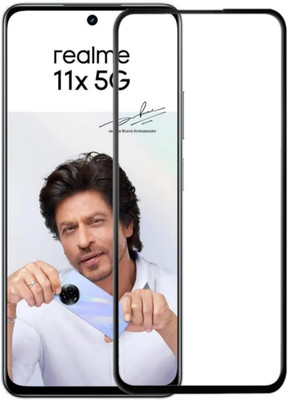 S-Softline Edge To Edge Tempered Glass for Realme 11x 5G, Edge to Edge Coverage Glass(Pack of 1)