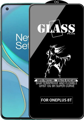 Qyist Edge To Edge Tempered Glass for ONEPLUS 8T(Pack of 1)