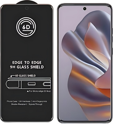 ALONZO Edge To Edge Tempered Glass for MOTOROLA Edge 50 Neo 5G, Moto Edge 50 Neo 5G(Pack of 1)