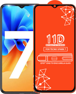 Qyist Edge To Edge Tempered Glass for Tecno Spark 7(Pack of 1)