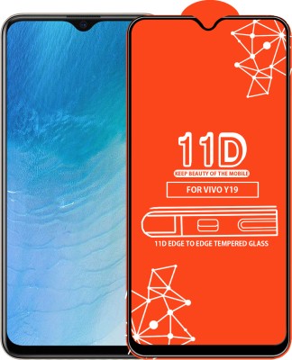 Qyist Edge To Edge Tempered Glass for Vivo Y19(Pack of 1)