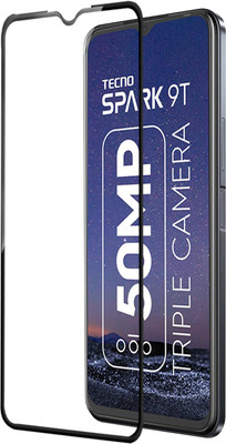 Flipkart SmartBuy Edge To Edge Tempered Glass for Tecno Spark 9T(Pack of 1)