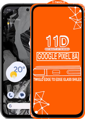 TWIGLO Edge To Edge Tempered Glass for GOOGLE PIXEL 8A(Pack of 1)