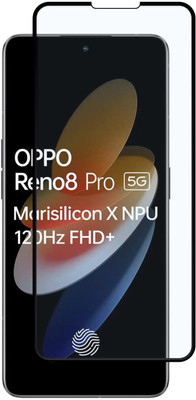1DOLLAR Edge To Edge Tempered Glass for OPPO Reno8 Pro 5G [Gorilla--Glass](Pack of 1)