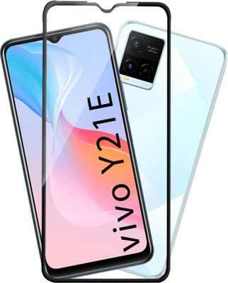HUPSHY Edge To Edge Tempered Glass for vivo Y21E(Pack of 1)