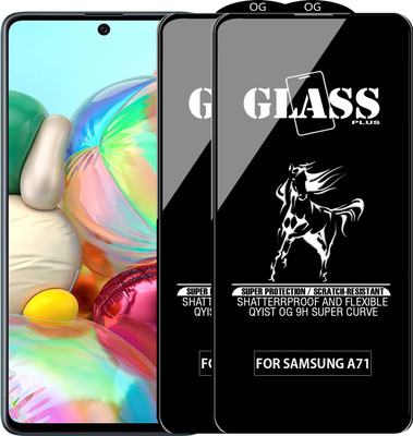 Qyist Edge To Edge Tempered Glass for SAMSUNG GALAXY A71(Pack of 2)