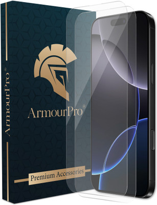ArmourPro Edge To Edge Tempered Glass for IPhone 16, IPhone 15(Pack of 2)