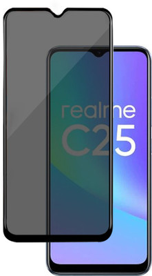 HUPSHY Edge To Edge Tempered Glass for realme C25(Pack of 1)