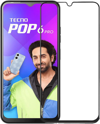 DMJHP Edge To Edge Tempered Glass for Tecno PoP 6 Pro(Pack of 1)