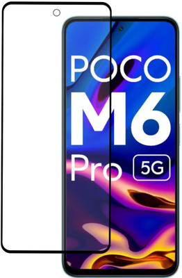 iCopertina Edge To Edge Tempered Glass for Poco M6 Pro 5G(Pack of 1)