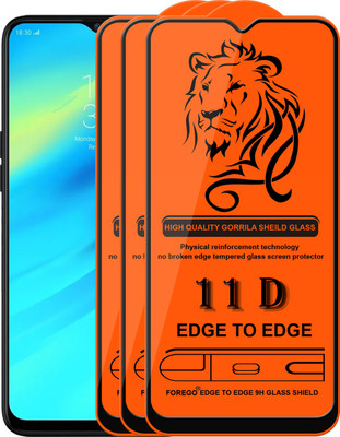 Forego Edge To Edge Tempered Glass for Realme X2(Pack of 3)
