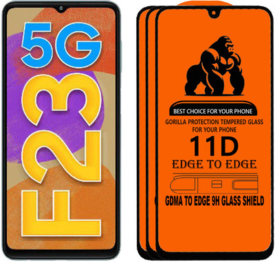 GDMA Edge To Edge Tempered Glass for SAMSUNG F23 5G(Pack of 3)